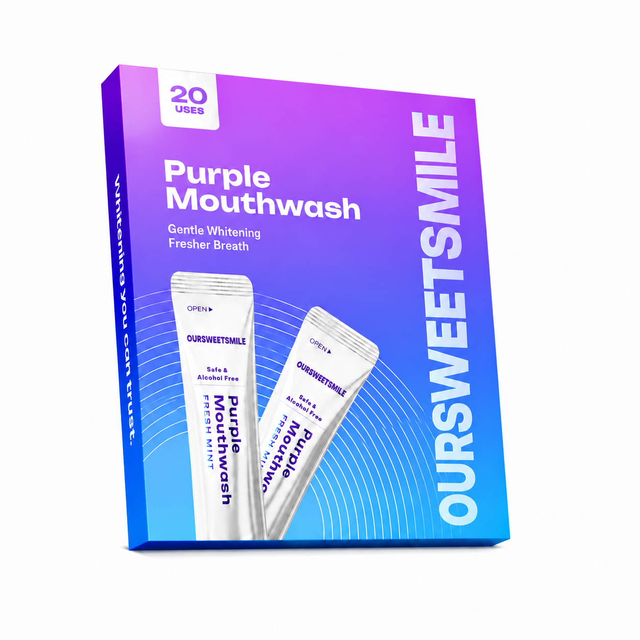 OurSweetSmile™ Purple Mouthwash - Sachets 20 Pack